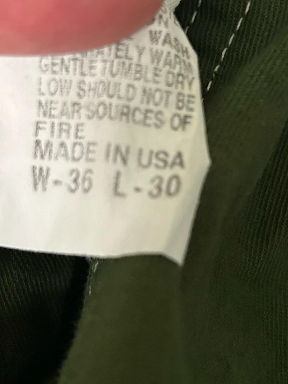 L.C. King Overalls Green Size 36